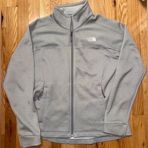 The North Face Light Gray Zip-Up Jacket